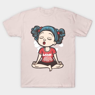 Girl meditating T-Shirt